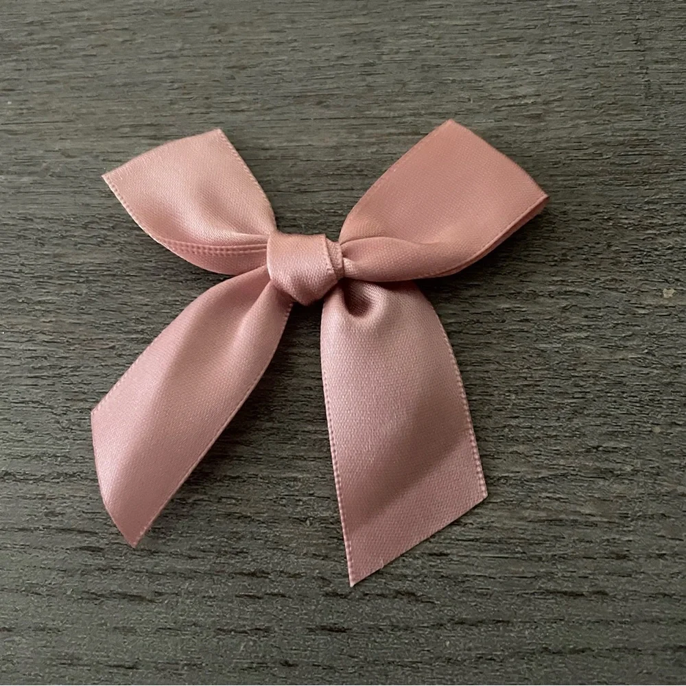 Set of 3 Mini Blush Satin Bows